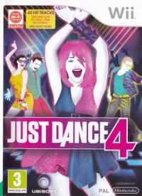Just Dance 4 Wii US box art